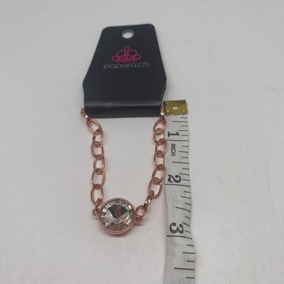 Paparazzi Jewelry All Aglitter Copper Bracelet Item 26B - Picture 5 of 6